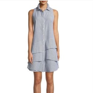 Finley Jenna shirtdress striped seersucker S